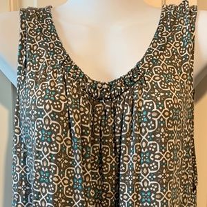 Croft & Barrow Multicolor Rayon Tank Top - XXL